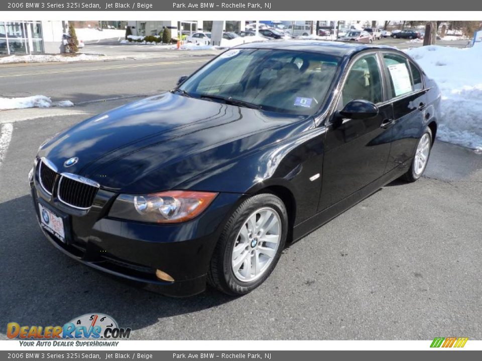 2006 BMW 3 Series 325i Sedan Jet Black / Beige Photo #9