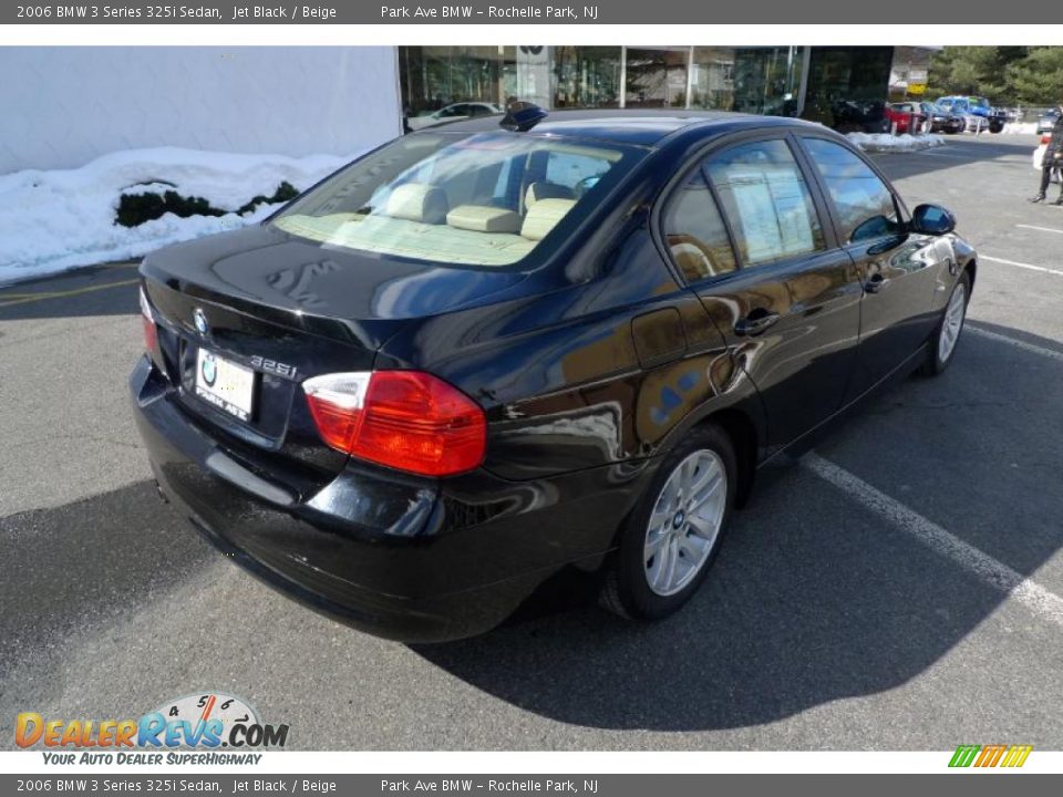 2006 BMW 3 Series 325i Sedan Jet Black / Beige Photo #11