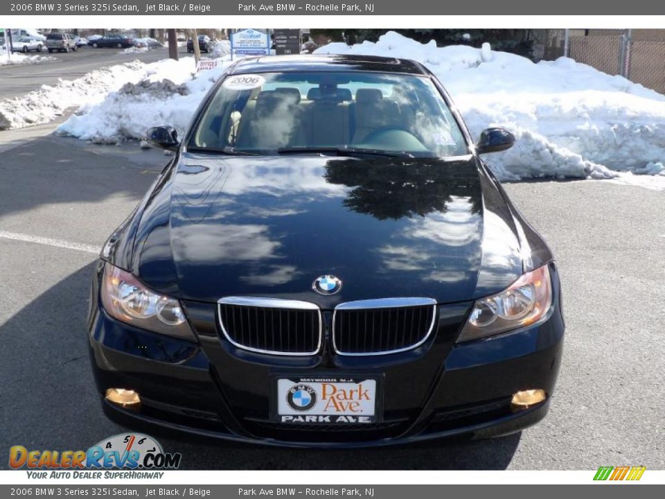 2006 BMW 3 Series 325i Sedan Jet Black / Beige Photo #12