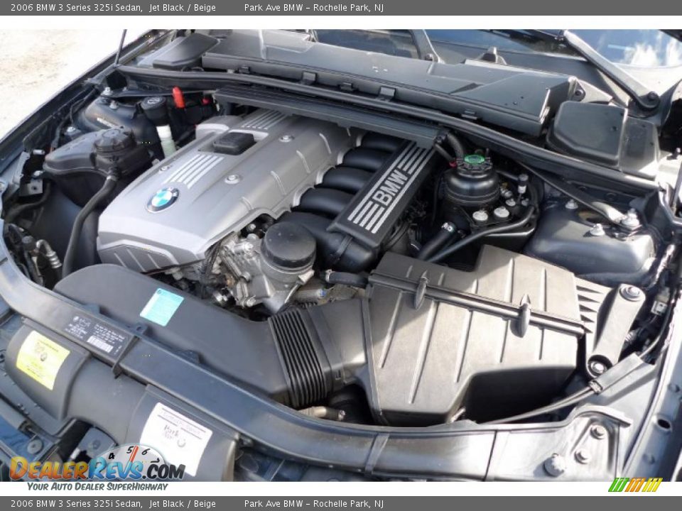 2006 BMW 3 Series 325i Sedan Jet Black / Beige Photo #21
