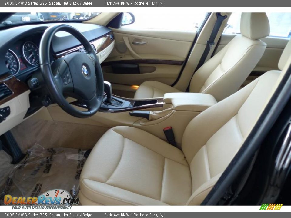 2006 BMW 3 Series 325i Sedan Jet Black / Beige Photo #29