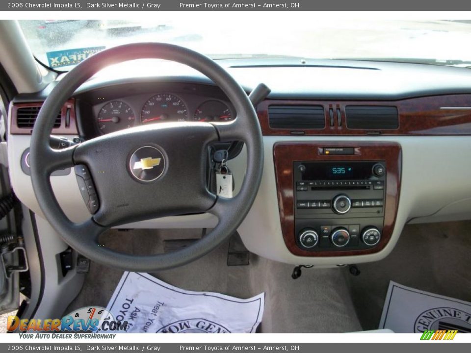 2006 Chevrolet Impala LS Dark Silver Metallic / Gray Photo #13