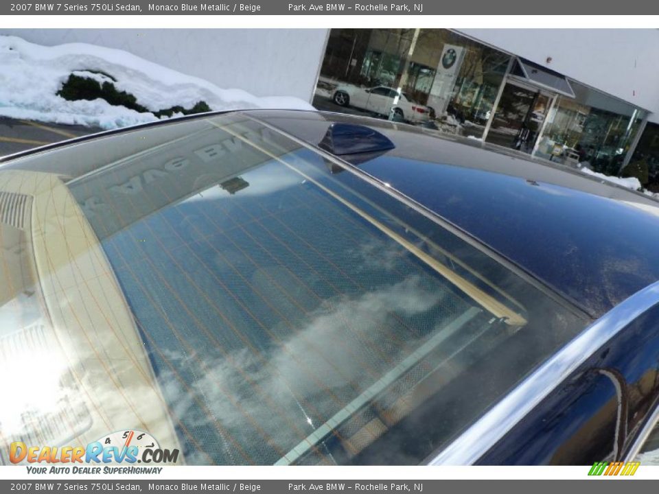 2007 BMW 7 Series 750Li Sedan Monaco Blue Metallic / Beige Photo #18