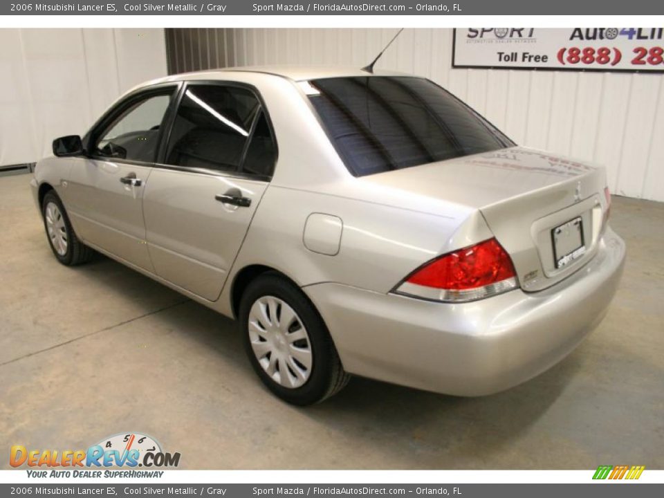 2006 Mitsubishi Lancer ES Cool Silver Metallic / Gray Photo #7