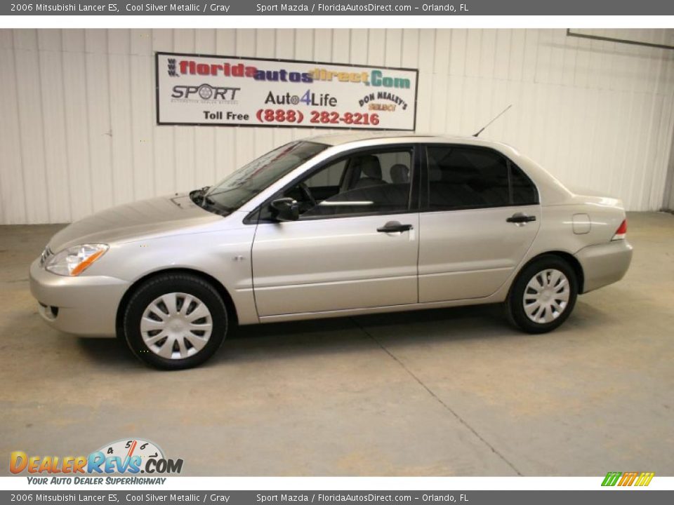 2006 Mitsubishi Lancer ES Cool Silver Metallic / Gray Photo #8