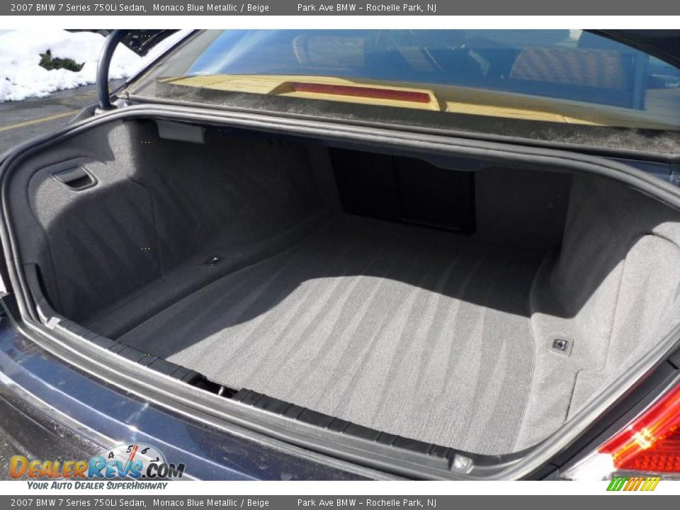 2007 BMW 7 Series 750Li Sedan Monaco Blue Metallic / Beige Photo #25