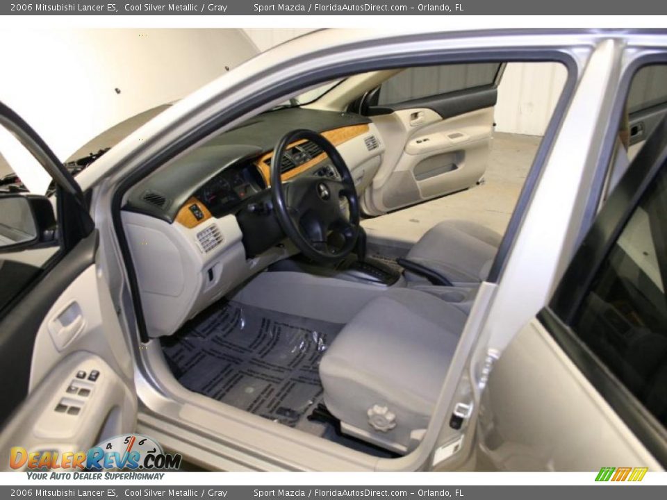 2006 Mitsubishi Lancer ES Cool Silver Metallic / Gray Photo #14