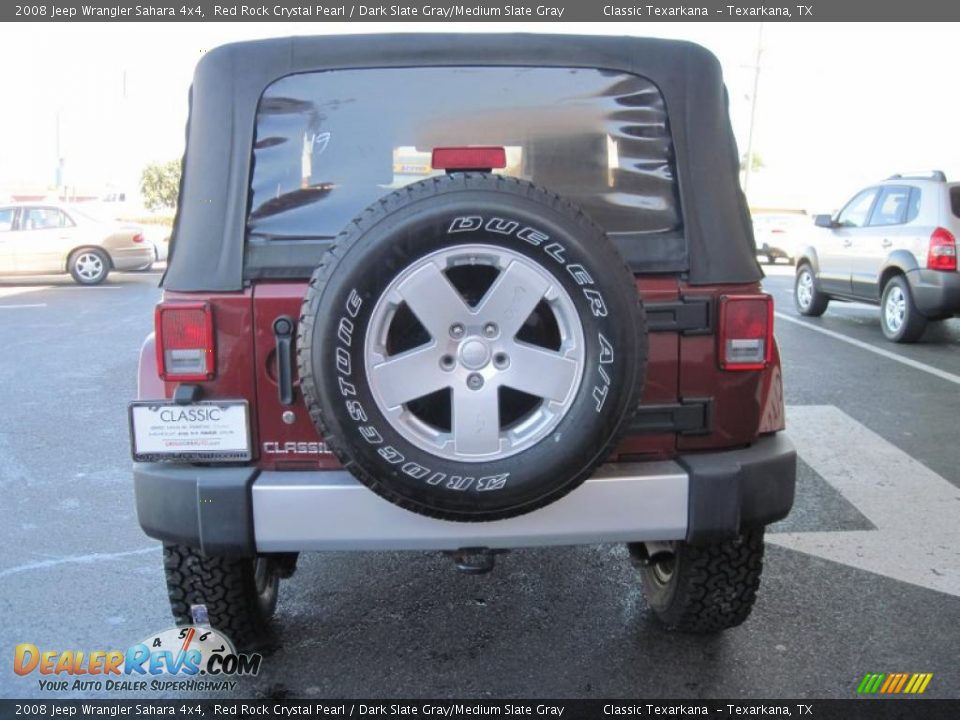 2008 Jeep Wrangler Sahara 4x4 Red Rock Crystal Pearl / Dark Slate Gray/Medium Slate Gray Photo #6