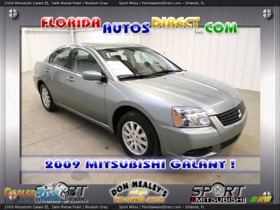 2009 Mitsubishi Galant ES Satin Meisai Pearl / Medium Gray Photo #1