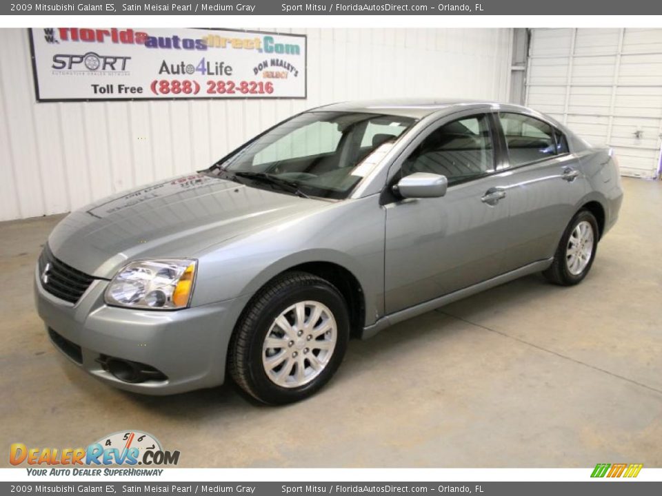 2009 Mitsubishi Galant ES Satin Meisai Pearl / Medium Gray Photo #4