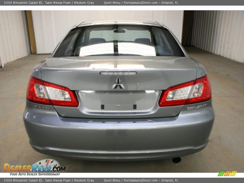 2009 Mitsubishi Galant ES Satin Meisai Pearl / Medium Gray Photo #6