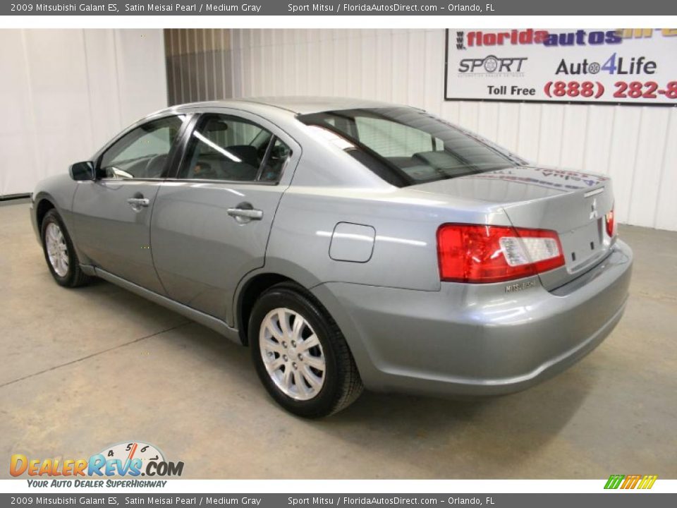 2009 Mitsubishi Galant ES Satin Meisai Pearl / Medium Gray Photo #7