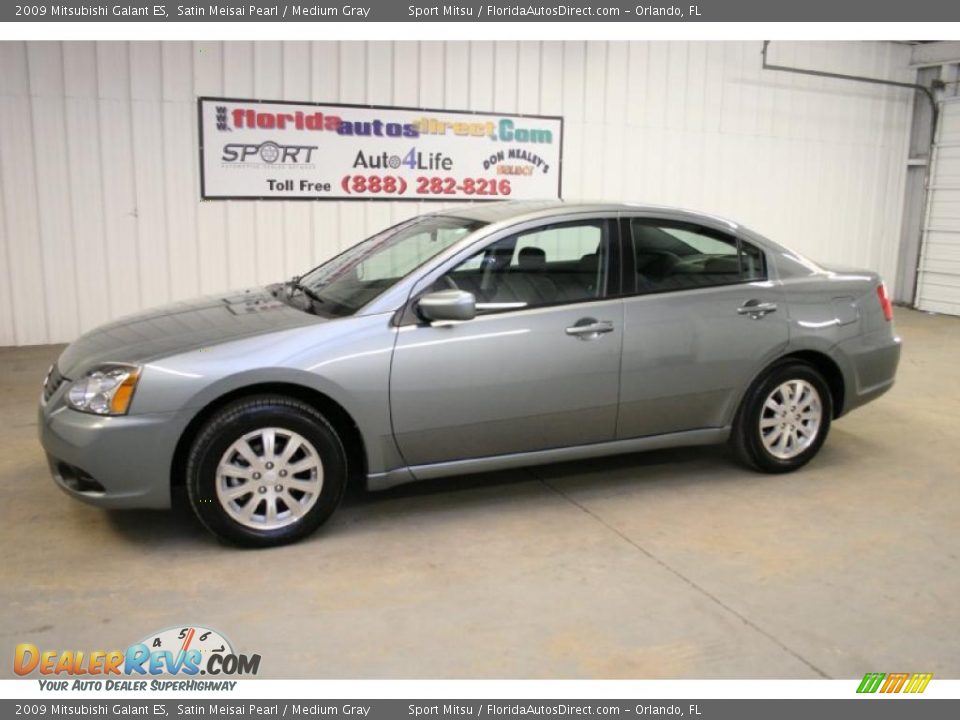 2009 Mitsubishi Galant ES Satin Meisai Pearl / Medium Gray Photo #8