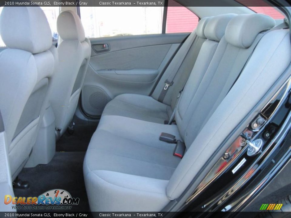 2010 Hyundai Sonata GLS Ebony Black / Gray Photo #10