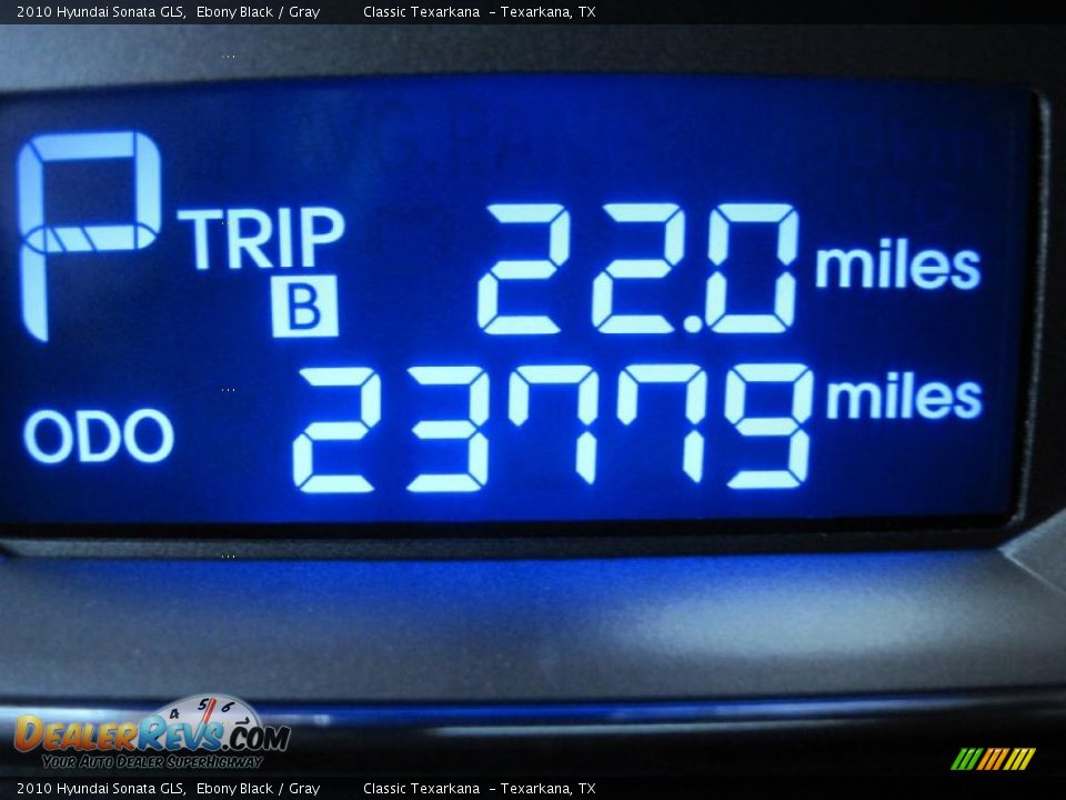 2010 Hyundai Sonata GLS Ebony Black / Gray Photo #12