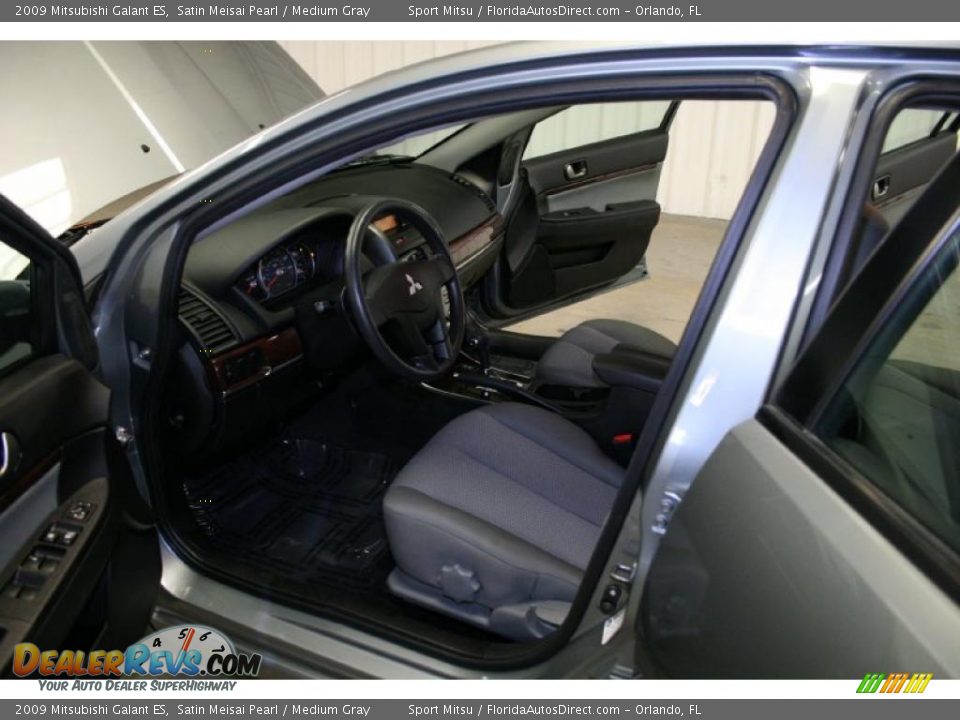 2009 Mitsubishi Galant ES Satin Meisai Pearl / Medium Gray Photo #14