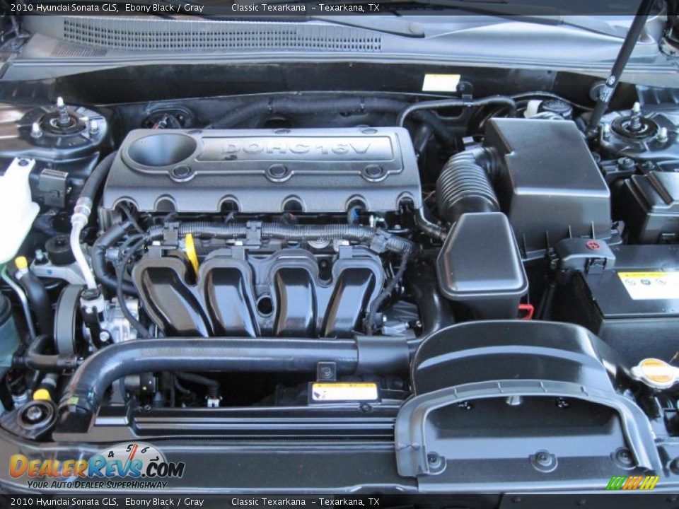 2010 Hyundai Sonata GLS Ebony Black / Gray Photo #14