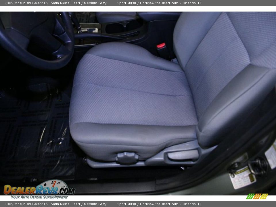 2009 Mitsubishi Galant ES Satin Meisai Pearl / Medium Gray Photo #16