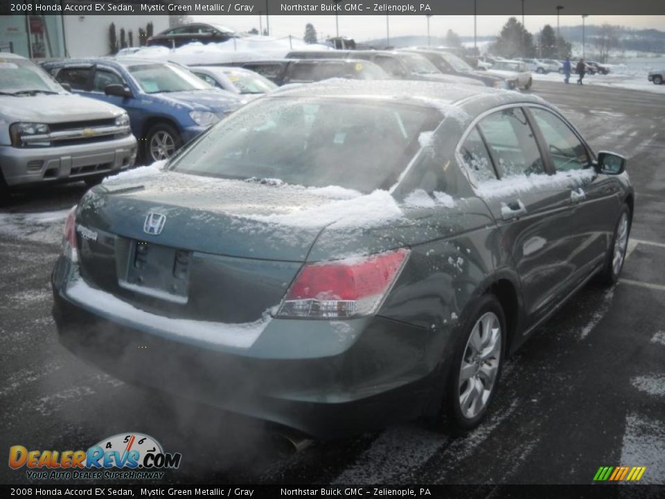 2008 Honda Accord EX Sedan Mystic Green Metallic / Gray Photo #2