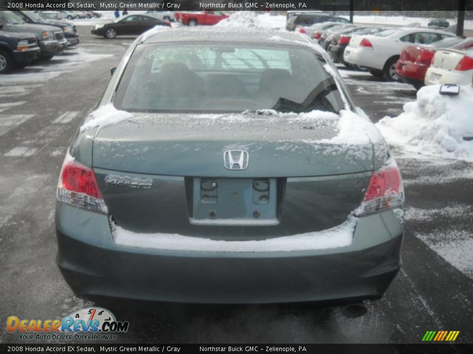 2008 Honda Accord EX Sedan Mystic Green Metallic / Gray Photo #3