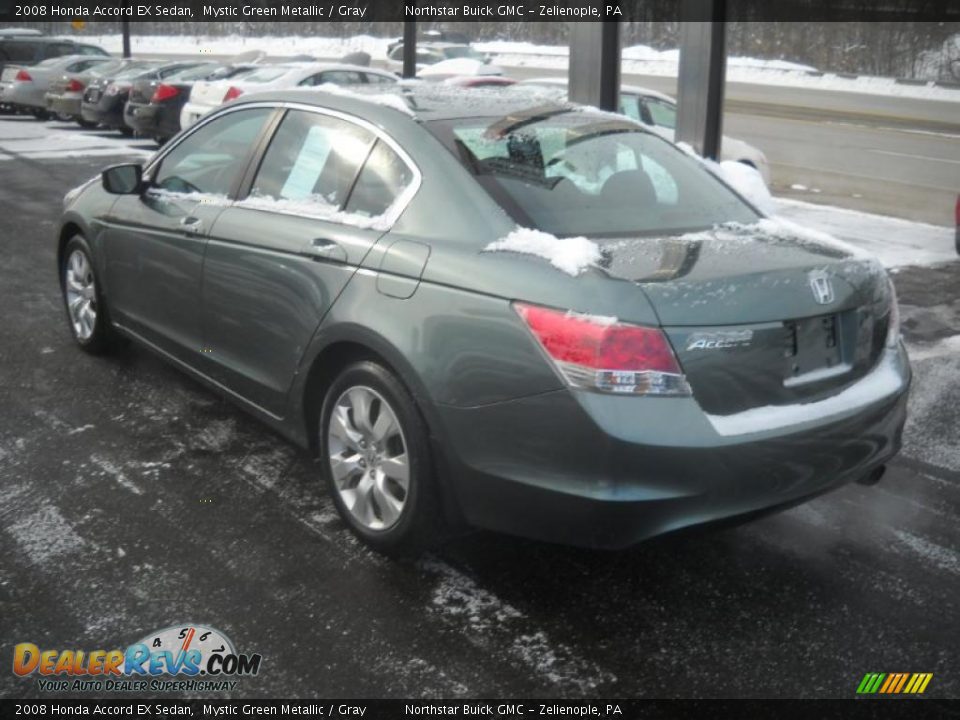 2008 Honda Accord EX Sedan Mystic Green Metallic / Gray Photo #4