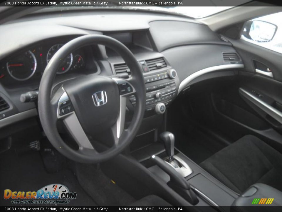 2008 Honda Accord EX Sedan Mystic Green Metallic / Gray Photo #7