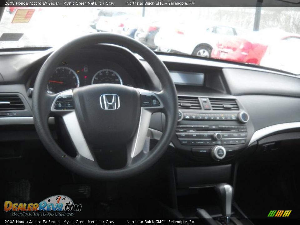 2008 Honda Accord EX Sedan Mystic Green Metallic / Gray Photo #11