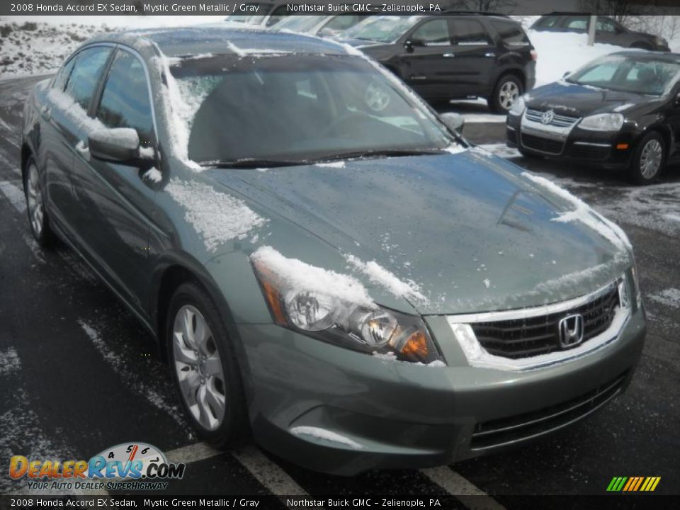 2008 Honda Accord EX Sedan Mystic Green Metallic / Gray Photo #15