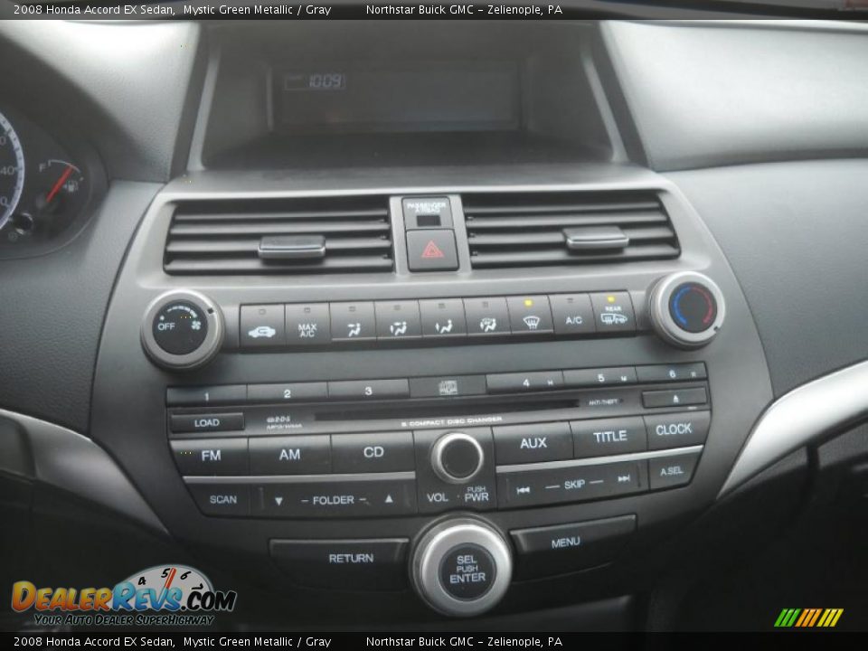 2008 Honda Accord EX Sedan Mystic Green Metallic / Gray Photo #17