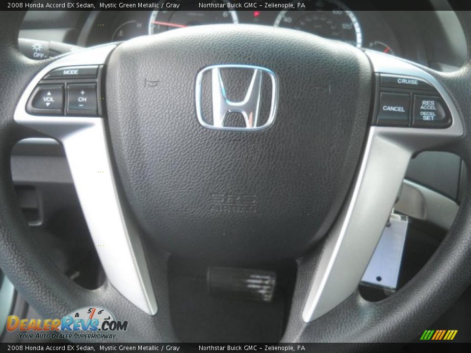 2008 Honda Accord EX Sedan Mystic Green Metallic / Gray Photo #19