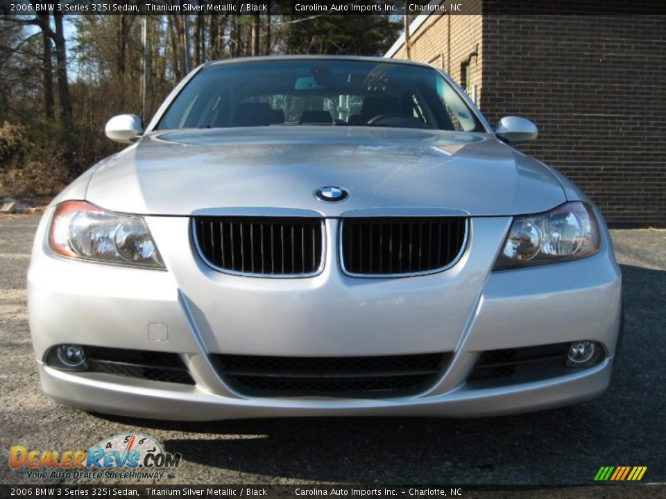 2006 BMW 3 Series 325i Sedan Titanium Silver Metallic / Black Photo #3