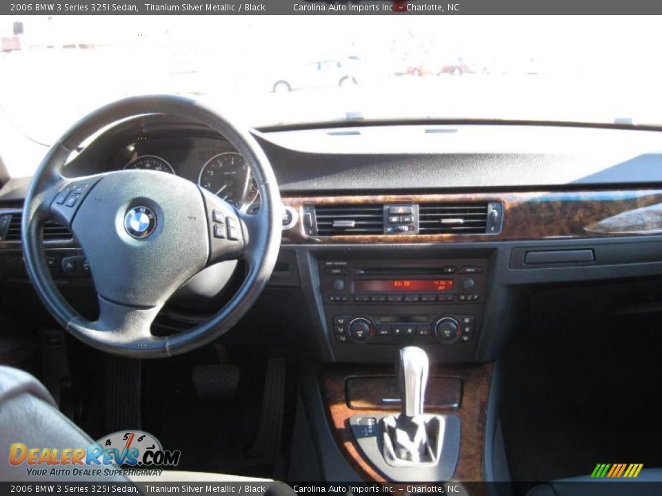 2006 BMW 3 Series 325i Sedan Titanium Silver Metallic / Black Photo #11