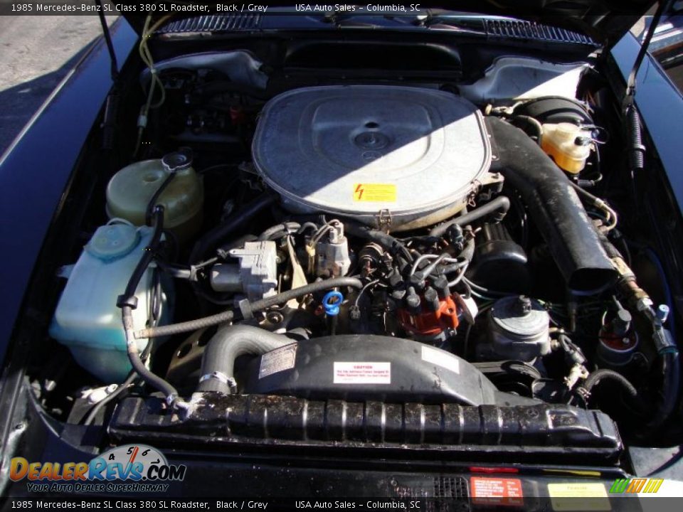 1985 Mercedes-Benz SL Class 380 SL Roadster Black / Grey Photo #27