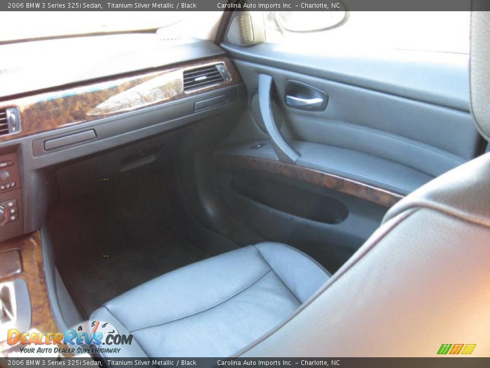 2006 BMW 3 Series 325i Sedan Titanium Silver Metallic / Black Photo #12