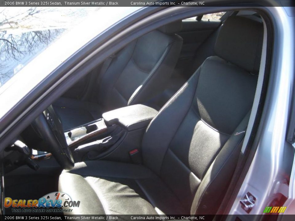 2006 BMW 3 Series 325i Sedan Titanium Silver Metallic / Black Photo #16