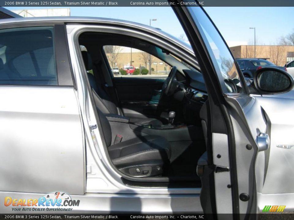 2006 BMW 3 Series 325i Sedan Titanium Silver Metallic / Black Photo #19