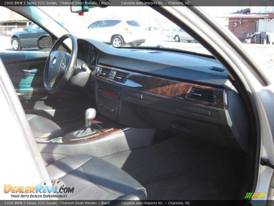 2006 BMW 3 Series 325i Sedan Titanium Silver Metallic / Black Photo #20