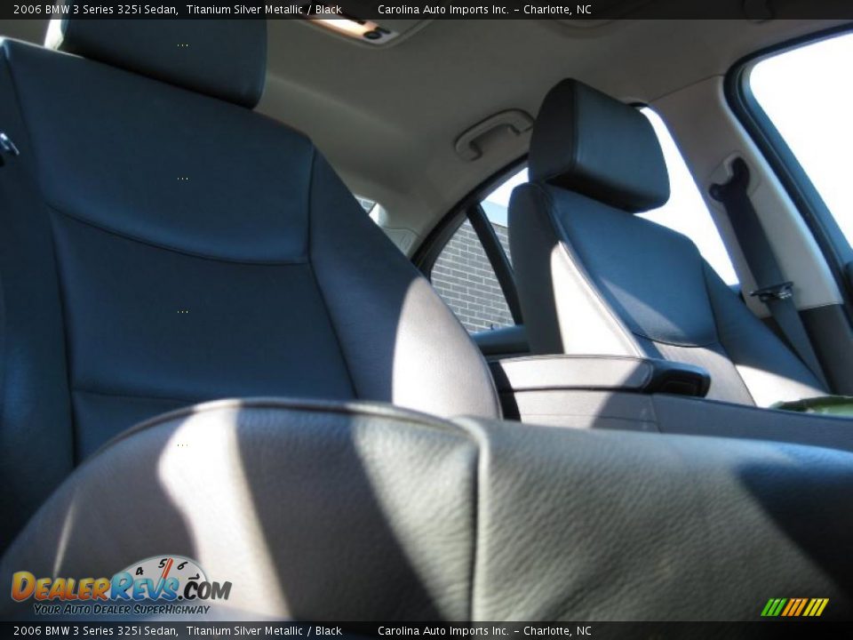 2006 BMW 3 Series 325i Sedan Titanium Silver Metallic / Black Photo #21
