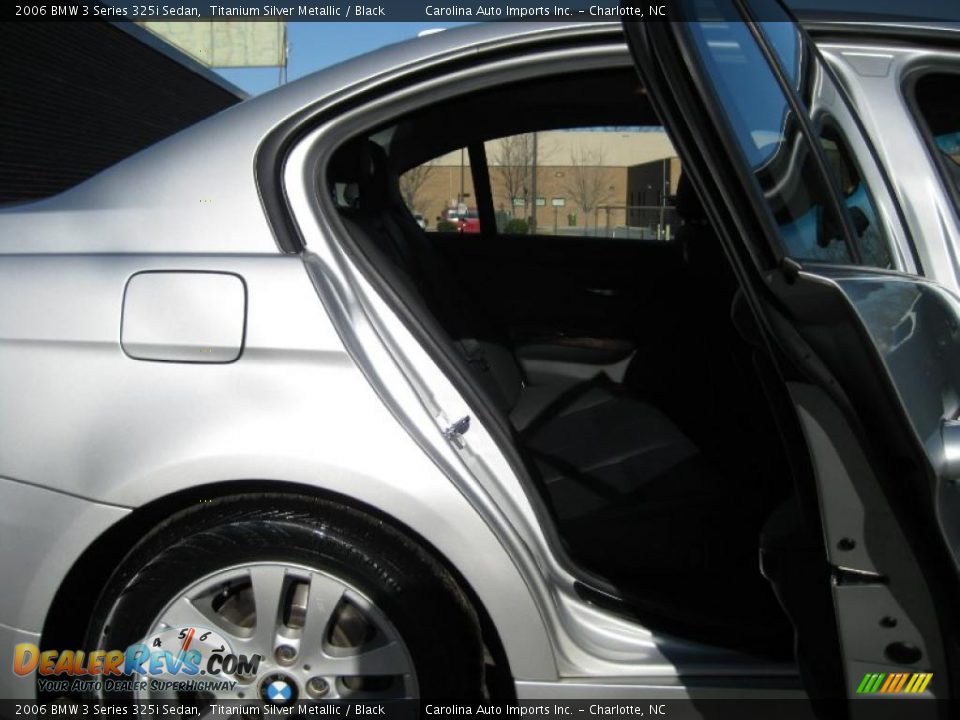 2006 BMW 3 Series 325i Sedan Titanium Silver Metallic / Black Photo #24