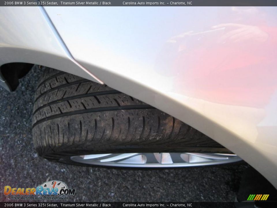 2006 BMW 3 Series 325i Sedan Titanium Silver Metallic / Black Photo #27
