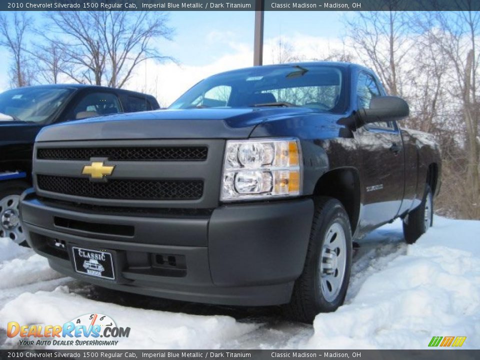 2010 Chevrolet Silverado 1500 Regular Cab Imperial Blue Metallic / Dark Titanium Photo #1