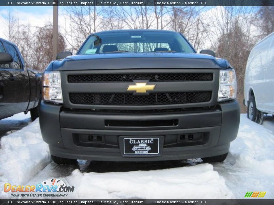 2010 Chevrolet Silverado 1500 Regular Cab Imperial Blue Metallic / Dark Titanium Photo #11