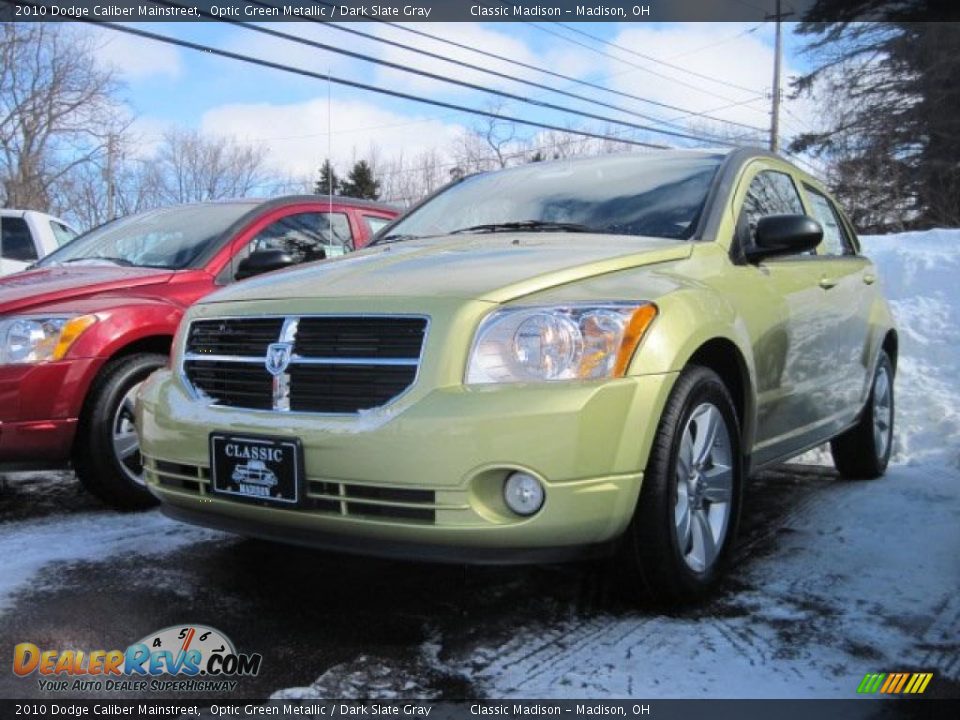 2010 Dodge Caliber Mainstreet Optic Green Metallic / Dark Slate Gray Photo #1