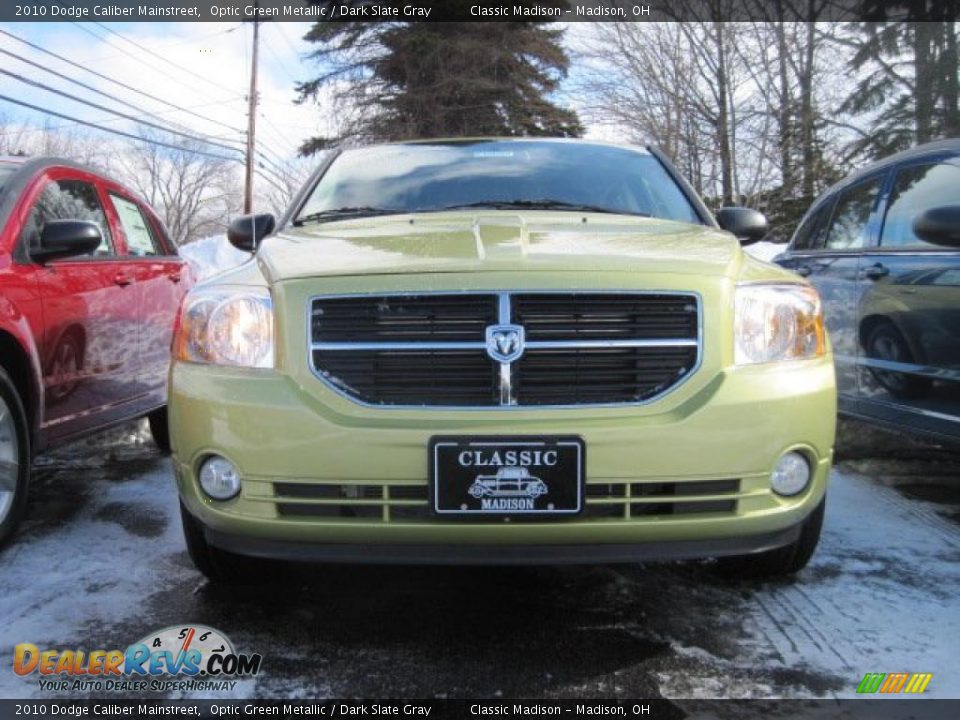 2010 Dodge Caliber Mainstreet Optic Green Metallic / Dark Slate Gray Photo #2