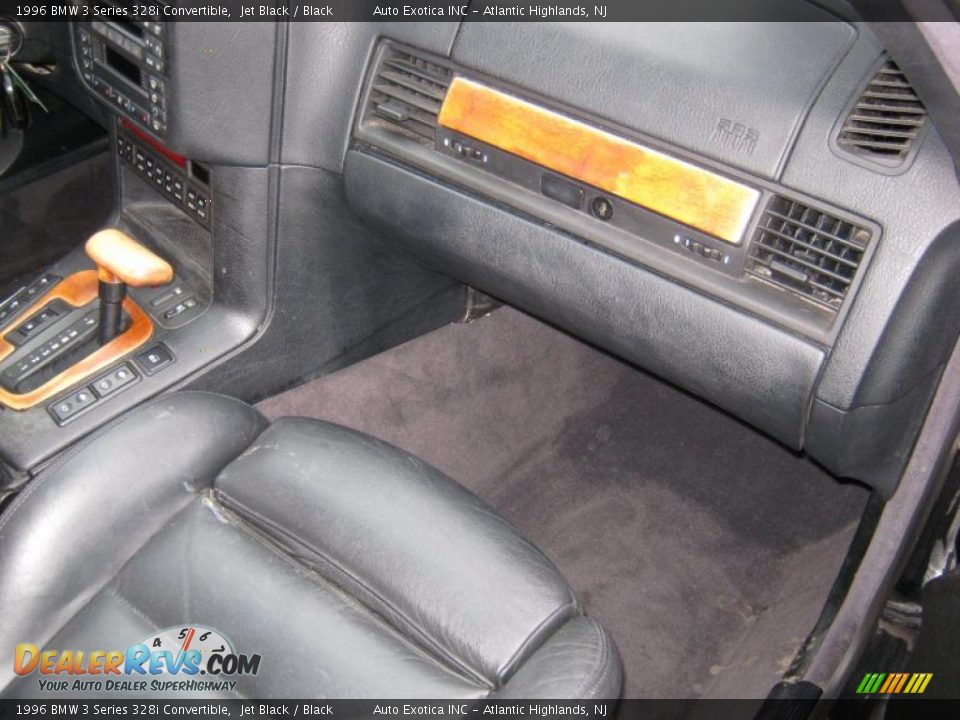 1996 BMW 3 Series 328i Convertible Jet Black / Black Photo #7