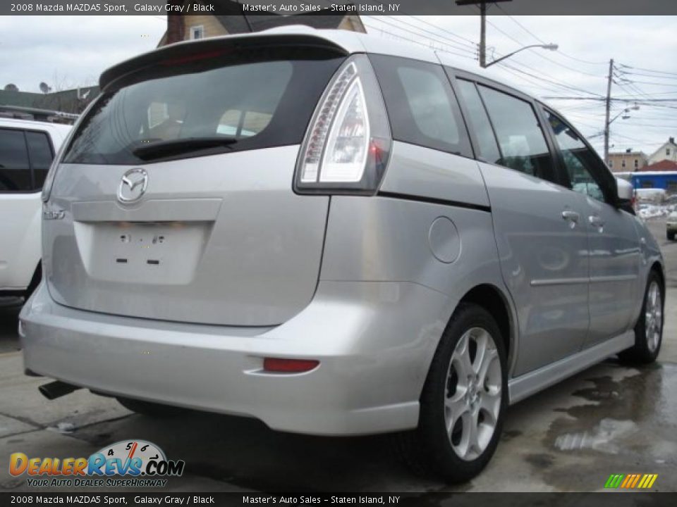 2008 Mazda MAZDA5 Sport Galaxy Gray / Black Photo #8