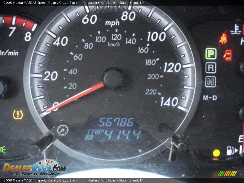 2008 Mazda MAZDA5 Sport Galaxy Gray / Black Photo #18
