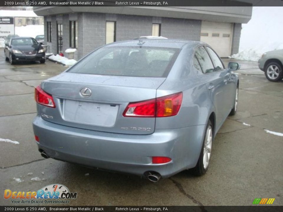 2009 Lexus IS 250 AWD Breakwater Blue Metallic / Black Photo #4