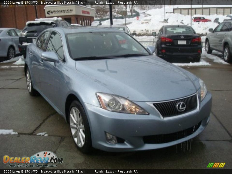 2009 Lexus IS 250 AWD Breakwater Blue Metallic / Black Photo #5