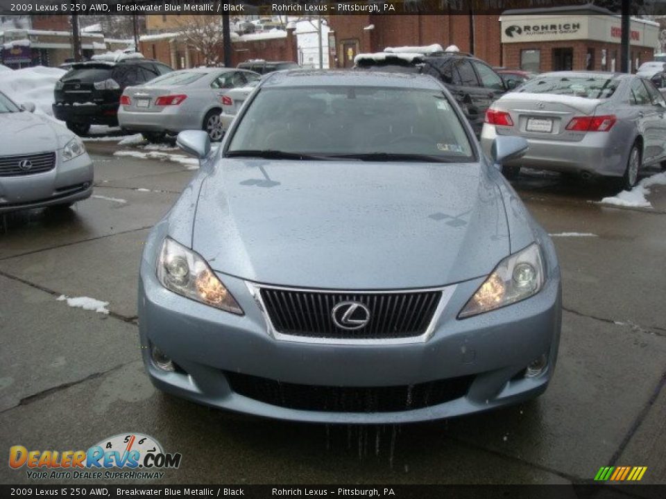 2009 Lexus IS 250 AWD Breakwater Blue Metallic / Black Photo #6